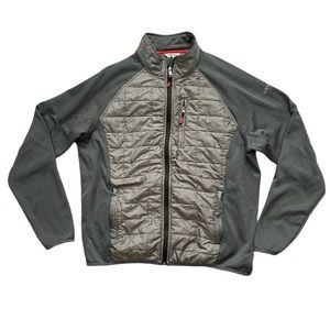 Orvis Classic Collection Men's Gray Full Zip QuiltedJacket Size XL